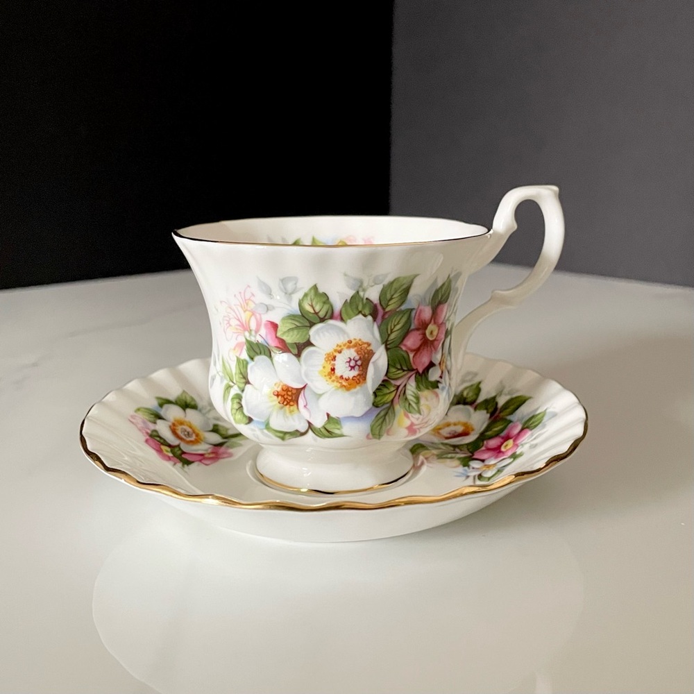 Woodborough Cup & Saucer by Royal Albert